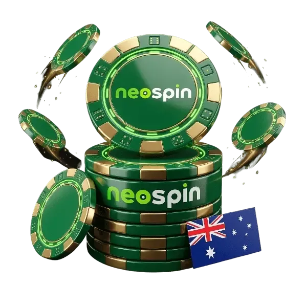 Casino chips stack floating